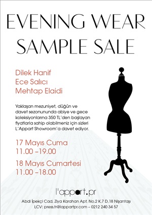 Davetten önce sample sale'e